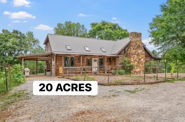 1- Rustic Home on 20 Acres with Barn & Guest House. To see inside, look down below.