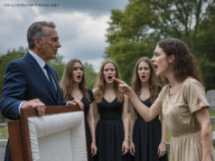 “Stop! He’s Not Dead!” — The Homeless Girl Who Stopped a Billionaire’s Burial and Found the Father She Never Knew