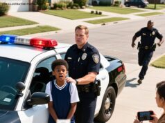 A ra.cist police officer arrested and beat up a Black teenager for no reason — until the boy called his father, an FBI agent…