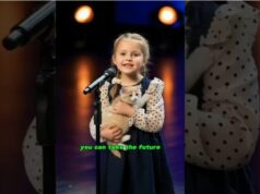 The Room Lit Up with the Little Girl and Her Cat’s Performance