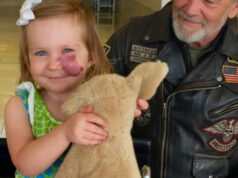 Biker Begged To Adopt The Girl Whom Everyone Rejected Because of Her Face Tumor