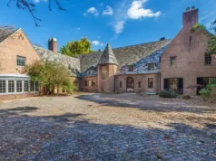 Has an indoor pool! 18 bedrooms/14 bathrooms. Almost six acres in New Jersey