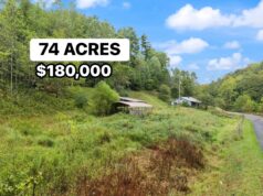 74 Acres of Versatile Rural Land with Home & Pond. $180,000