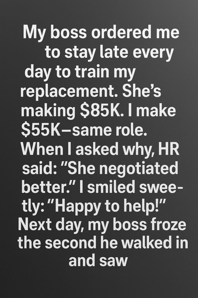 Check the first comment for the full story 👇 I Was Asked to Train My Higher-Paid Replacement — So I Taught My Boss an Unexpected Lesson