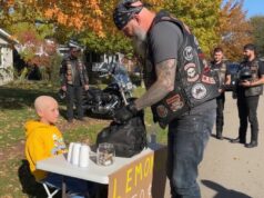 Dying boy’s lemonade stand was empty until bikers saw what his sign really said underneath “50 cents.