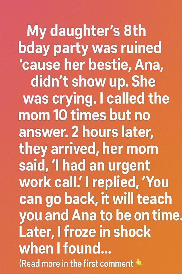 Full story in the first comment I Learned a Powerful Lesson at My Daughter’s 8th Birthday Party