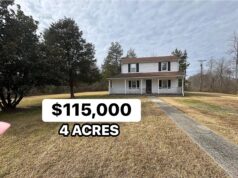 Peaceful Farmhouse on Nearly 4 Acres With Space, Privacy, and Endless Potential. $115,000