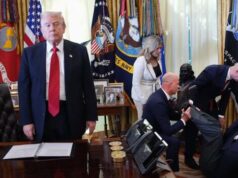 People are losing it at Trump’s reaction as guest collapses in the Oval Office during press conference