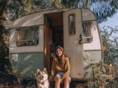 A teenage girl paid barely $200 for an old caravan!