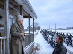 Bikers Come Back to Honor the Elderly Woman Who Took Them In During a Dangerous Snowstorm