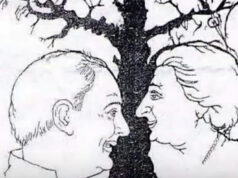 Only a few people can find all the faces hidden in this tree – are you one of them?