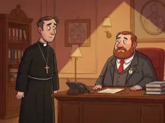 There was an old priest