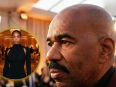 Lori Harvey Attends the Golden Globes in a Sleek Black Dress