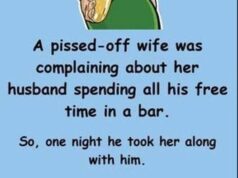 A pissed-off wife was complaining about her husband spending all!