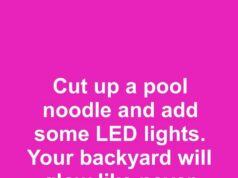 Turn a Pool Noodle into a Beautiful Glowing Backyard Decoration