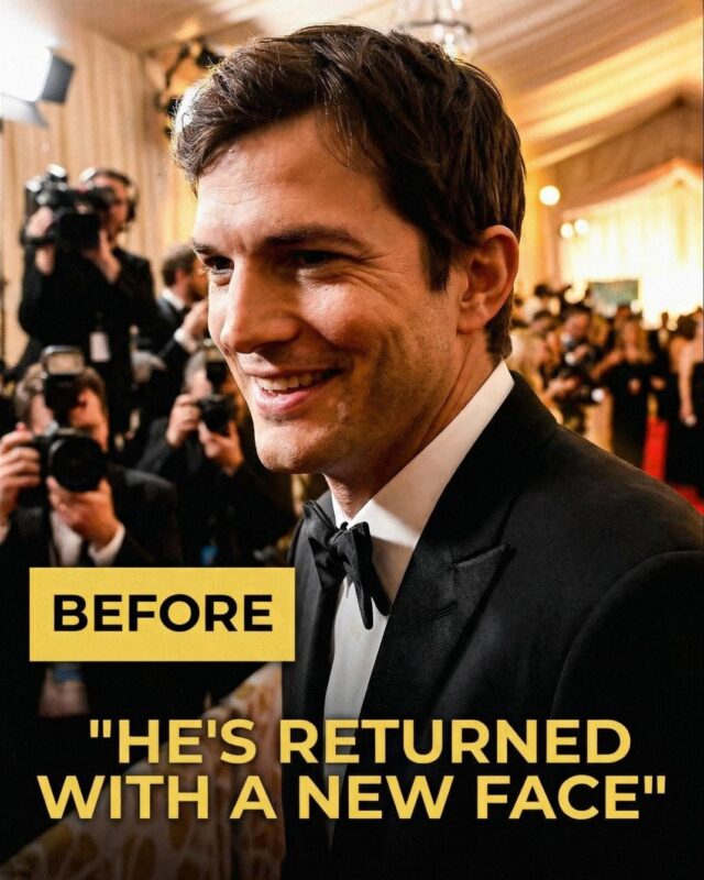 Fans were stunned by 47-year-old Ashton Kutcher's ''DIFFERENT'' & CHANGED FACE as he stepped out with his wife Mila Kunis at the 2026 Golden Globes. 😳 Pics that have everyone talking. ⬇️