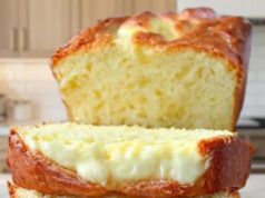 Moist Lemon Bread with Cream Cheese Swirl