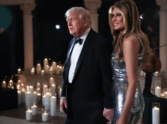 Melania Trump Dazzles in Glamorous Silver Gown at Lavish Mar-a-Lago New Year’s Bash with Donald Trump