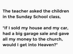 The teacher asked the children
