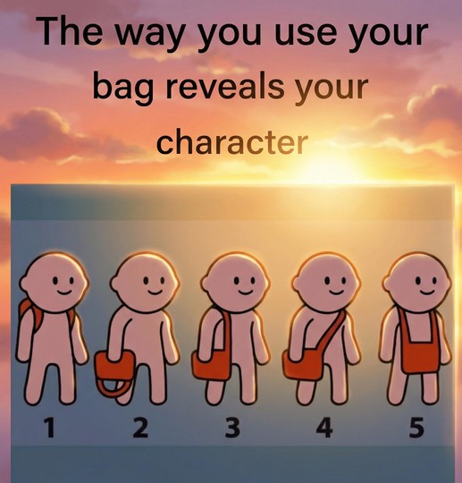 The way you use your bag gives clues about your character.