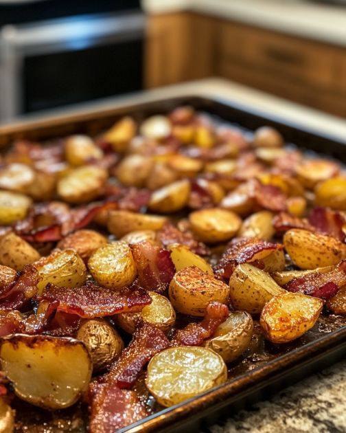 This 'Lazy Bacon-Potato Crunch' is a favorite—4 ingredients and it’s gone before I even sit down!.