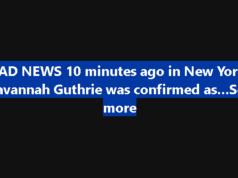 SAD NEWS – 10 minutes ago in New York, Savannah Guthrie was confirmed as – See now!