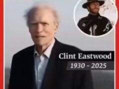 30 minutes ago in California, Clint Eastwood has been confirmed as!