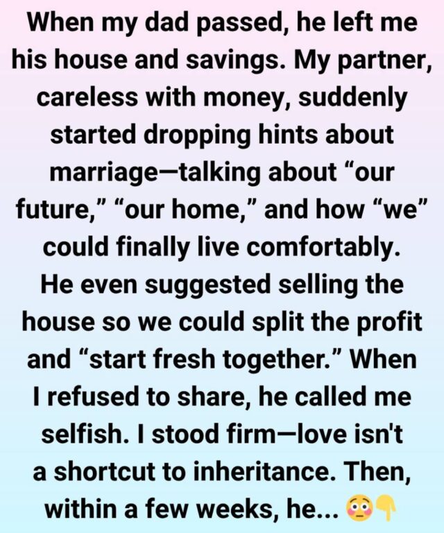 I Said No to Sharing My Inheritance — That’s When He Revealed Who He Really Was