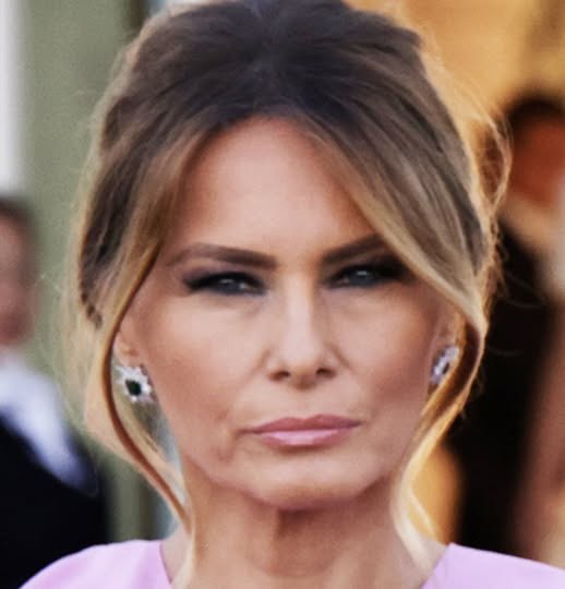 Melania face detail exposed... and it confirms the rumors were true 😮😮
