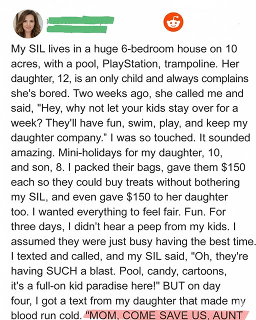 My Sister-in-Law Invited My Kids to Her Luxxury Home for the Holidays—When I Arrived Unannounced, I Went Pale