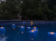 Turn a Pool Noodle into a Beautiful Glowing Backyard Decoration