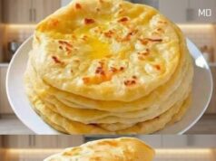 Golden Skillet Cheese Flatbread: A Soft and Savory Homemade Delight