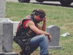 A Biker Showed Up At My Wife’s Grave Every Week And I Had No Idea Who He Was!!