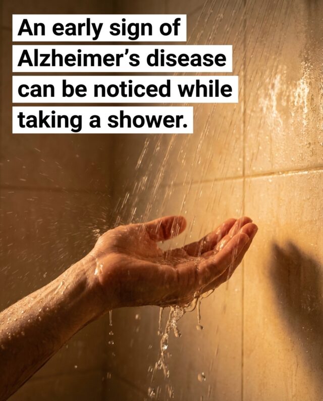''An early sign of Alzheimer's disease can be noticed while taking a shower.''👇