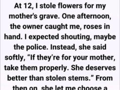 At 12, I stole flowers to place on my mother’s grave — a decade later, I came back as a bride and the florist told me a secret I never expected.