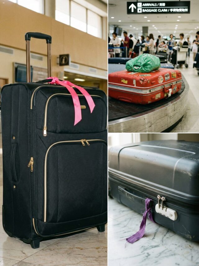 Baggage handler issues warning to anyone who ties a ribbon on their suitcase at the airport I can’t believe I didn’t know this... Details in Comments
