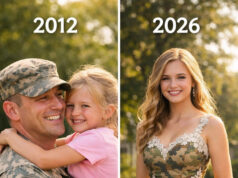 I Made My Prom Dress From My Dad’s Army Uniform in His Honor – My Stepmom Teased Me Until a Military Officer Knocked on the Door and Handed Her a Note That Made Her Face Turn Pale