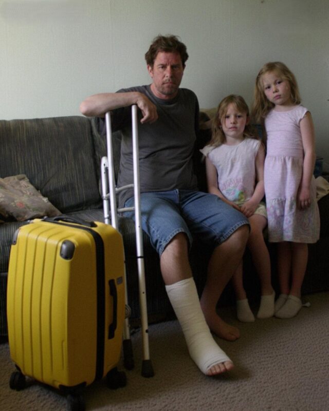 My Husband Showed Up with a Cast on His Leg the Day Before Our First Family Vacation – Then I Got a Call That Changed Everything