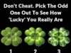 Don’t Ch:eat. Pick The Odd One Out To See How ‘Lucky’ You Really Are