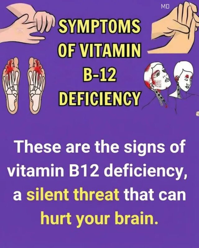 🟡9 symptoms of vitamin B12 deficiency! 👇