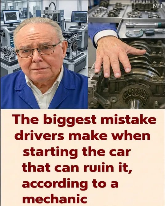 🤔👀The biggest mistake drivers make when starting their car that can ruin it, according to a mechanic 👇