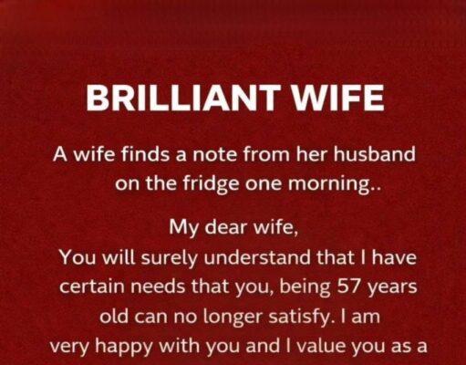 Husband Left a Note Saying He’d Spend the Night With His 19-Year-Old Secretary—But His Wife’s Reply Was Even More Savage