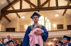 My Son Walked Across the Graduation Stage Holding a Baby—His Words Left Everyone Inspired