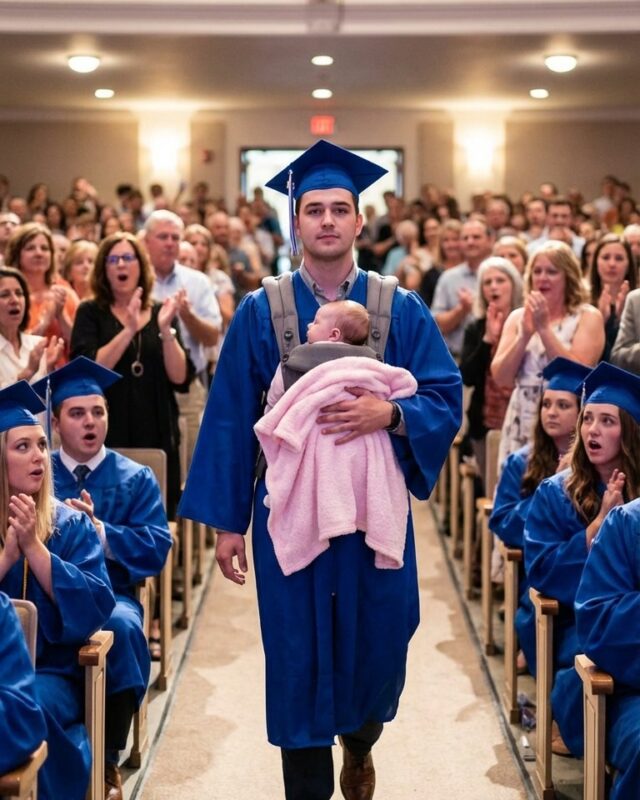 They Laughed When My Son Walked Across His Graduation Stage Holding A Newborn — One