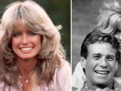 Ryan O’Neal proposed to Farrah Fawcett on her deathbed but she died in his arms before the priest arrived