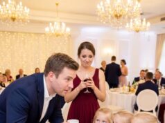 A Widowed Man Sat Alone at a Wedding Until Three Little Girls Whispered, “Just Pretend You’re Our Dad So Our Mom Won’t Sit Alone” — What Began as a Favor Became the Family He Never Planned For