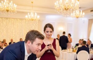 A Widowed Man Sat Alone at a Wedding Until Three Little Girls Whispered, “Just Pretend You’re Our Dad So Our Mom Won’t Sit Alone” — What Began as a Favor Became the Family He Never Planned For
