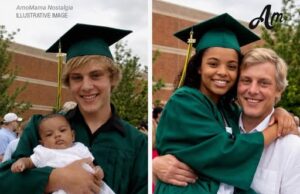 My Dad Raised Me Alone After My Birth Mother Left Me in His Bike Basket at 3 Months Old – 18 Years Later She Showed up at My Graduation!!