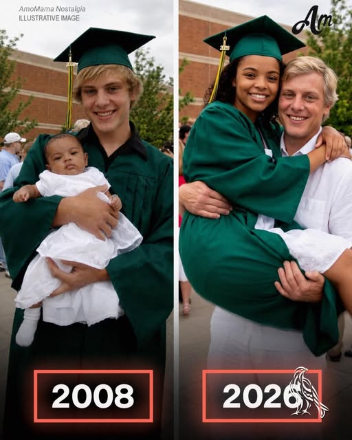 My Dad Raised Me Alone After My Birth Mother Left Me in His Bike Basket at 3 Months Old – 18 Years Later She Showed up at My Graduation!!