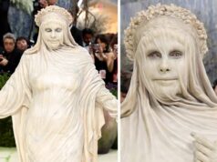Heidi Klum’s Met Gala Marble Statue Look Divides Fans